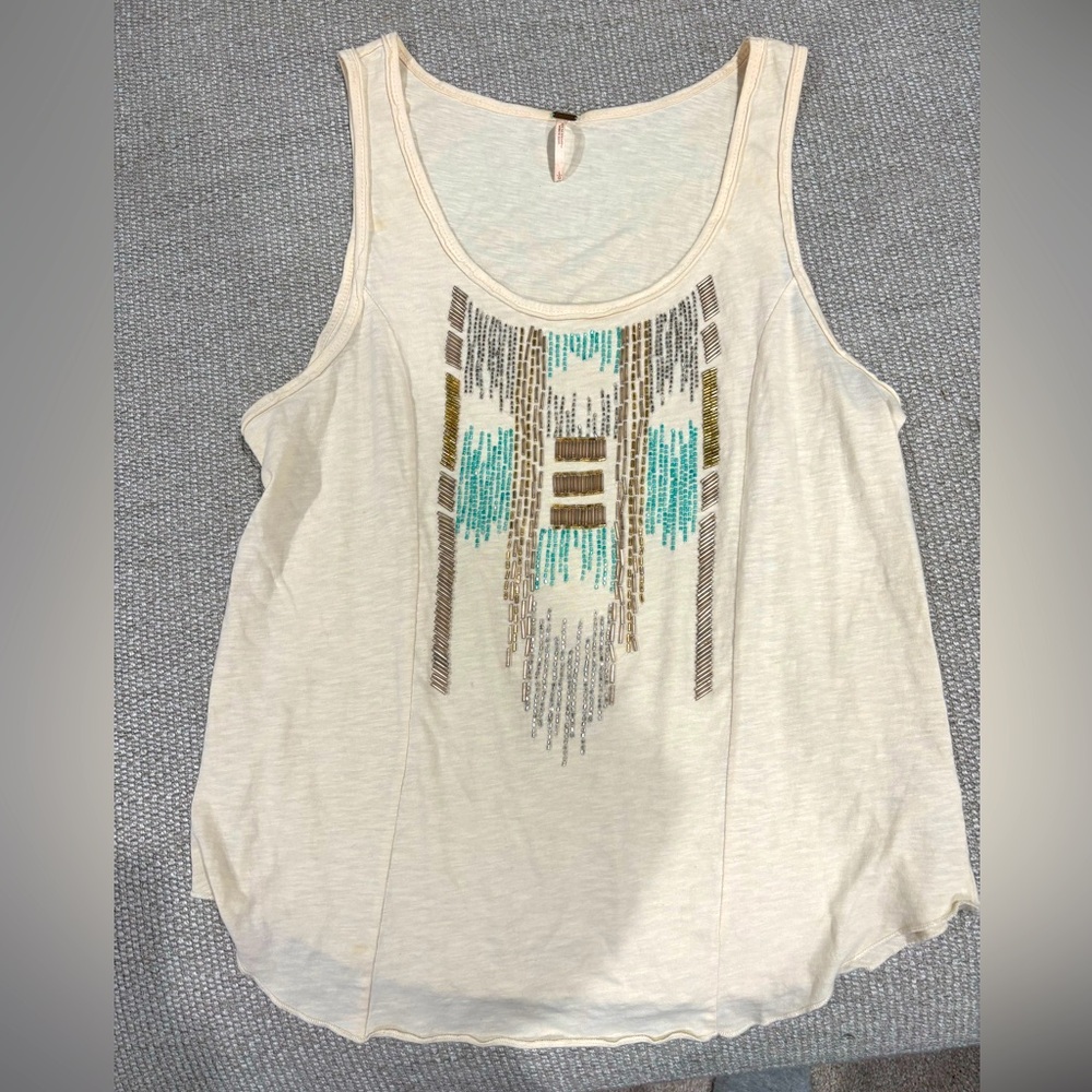 Free People Beaded Tank